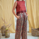 Ajrakh Button Pants