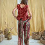 Ajrakh Button Pants