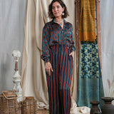 Ajrakh Button Pants
