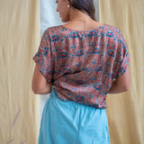 Ajrakh Short Sleeve Top