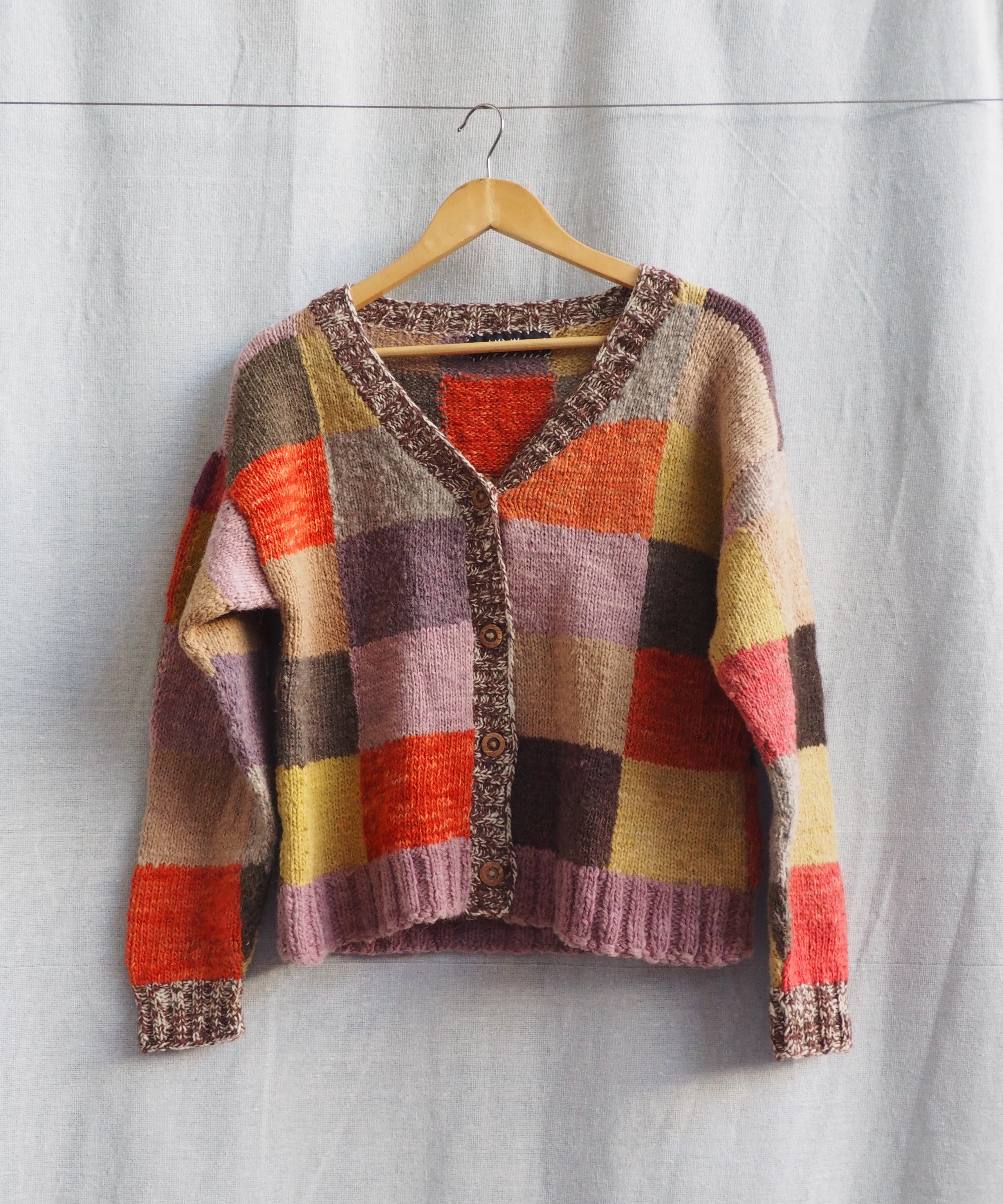 Mosaic Patchwork Cardigan