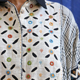 Embroidered Wide Yoke Shirt