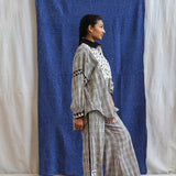 Embroidered Wide Yoke Shirt