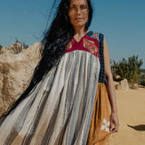 Panelled Pleated Dress