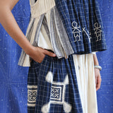 Patched Tie-Up Skirt