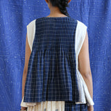 Pin-Tucked Panelled Top