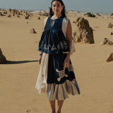 Pin-Tucked Panelled Top