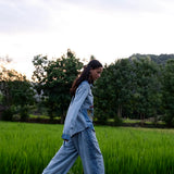 Side Panelled Flared Pants