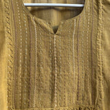 Hand Embroidered Flowers Dress