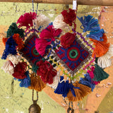 Multicolor Hand embroidered Bell Charm