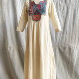 Square Neck Embroidered Dress