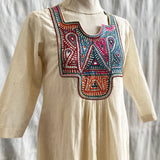 Square Neck Embroidered Dress