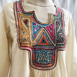 Square Neck Embroidered Dress