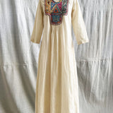 Square Neck Embroidered Dress