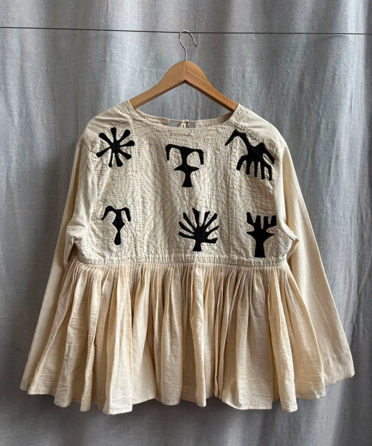 Embroidered Pleated Jacket