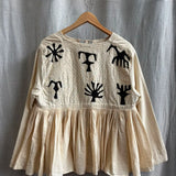 Embroidered Pleated Jacket