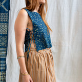 Ajrakh Tank Tie Top