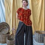 Velvet Short Sleeve Top