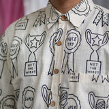 Short Sleeve Unisex Cotton Shirt