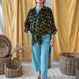 Velvet Oversized Shirt