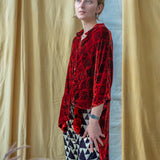 Velvet Oversized Shirt