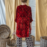 Velvet Oversized Shirt