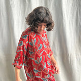 Ajrakh Half Sleeve Top