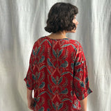 Ajrakh Half Sleeve Top