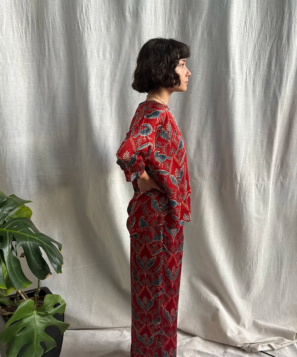 Ajrakh Half Sleeve Top