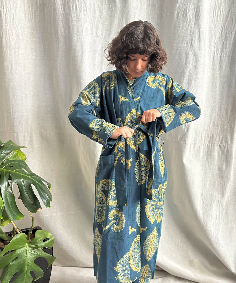 Ajrakh Reversible Robe