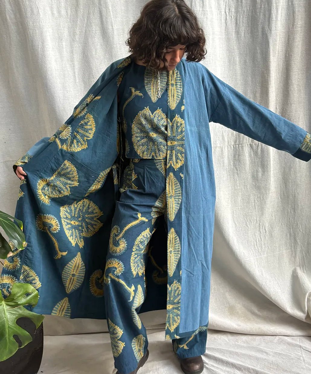 Ajrakh Reversible Robe