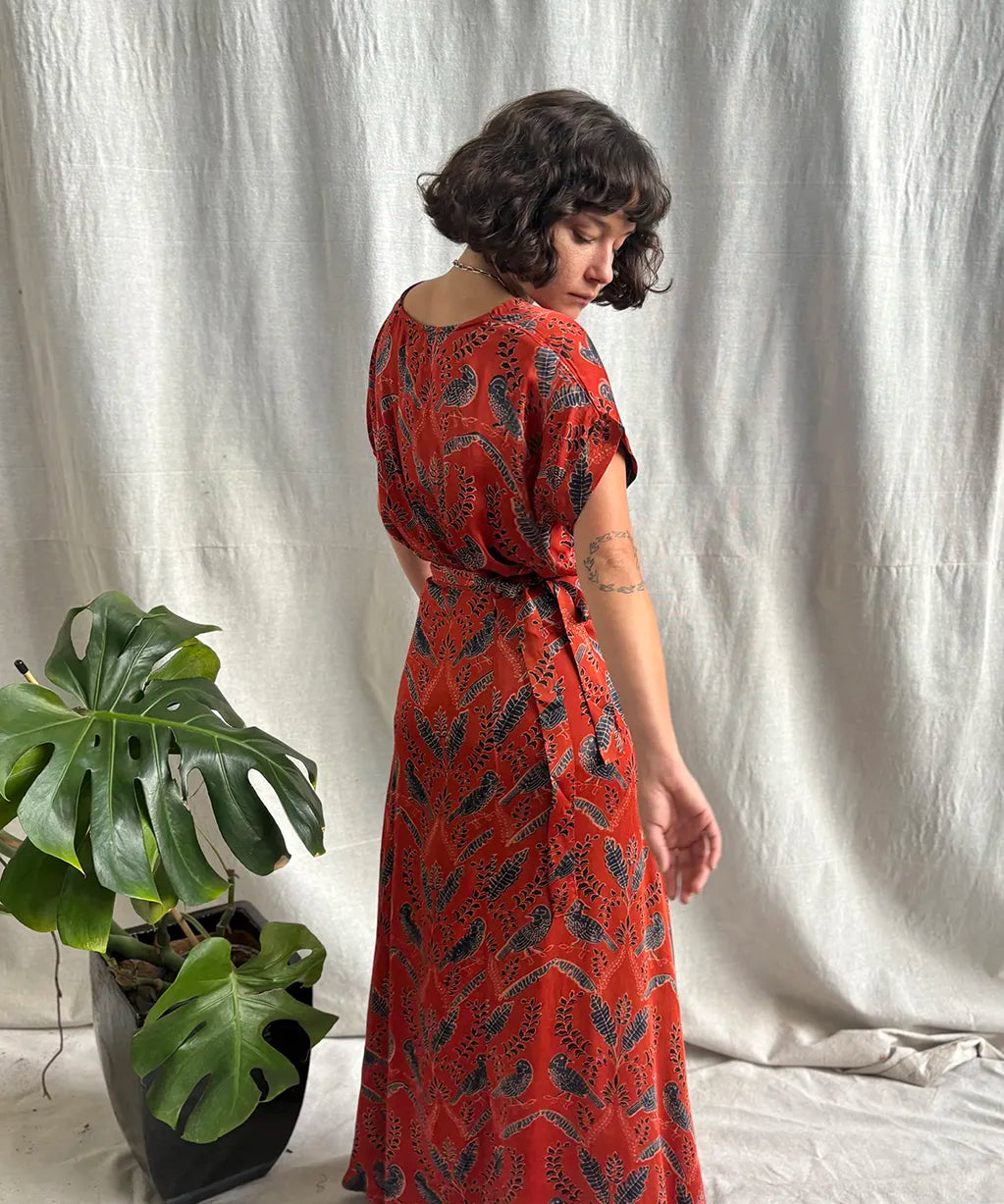 Ajrakh Maxi Wrap Skirt