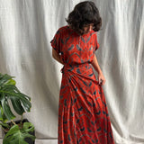 Ajrakh Maxi Wrap Skirt