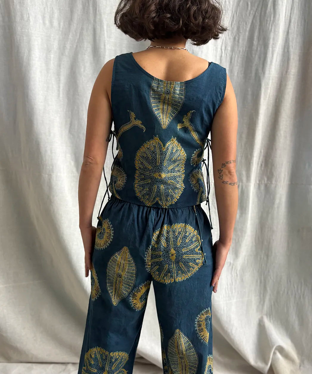 Ajrakh Button Pants