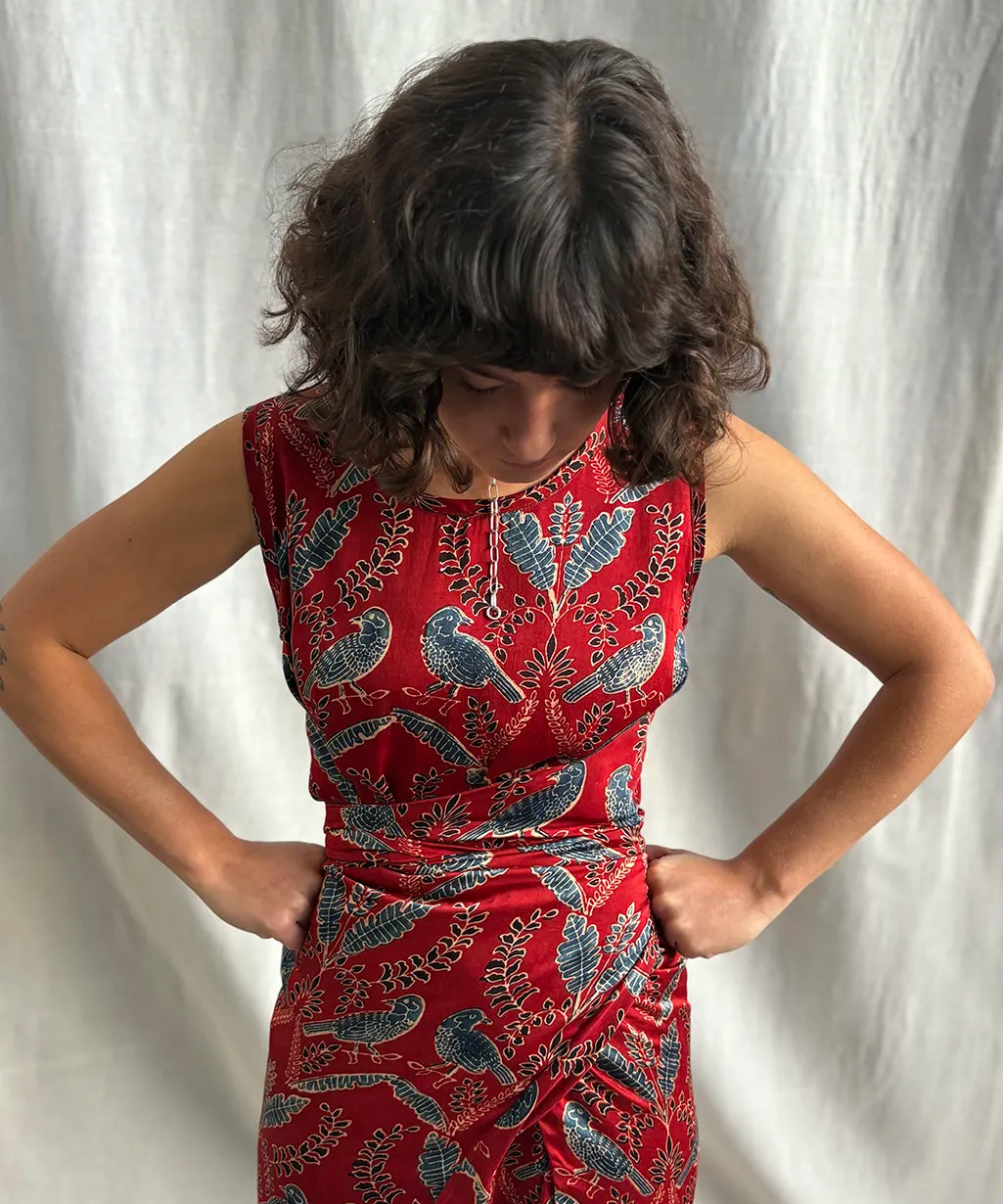 Ajrakh Wrap Dress