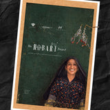 Poster with a woman's portrait and 'The Robart Project' text on a dark background