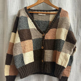 Mosaic Patchwork Cardigan