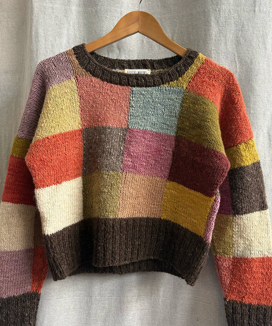 Mosaic Patchwork Cropped Jumper