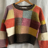 Mosaic Patchwork Cropped Jumper