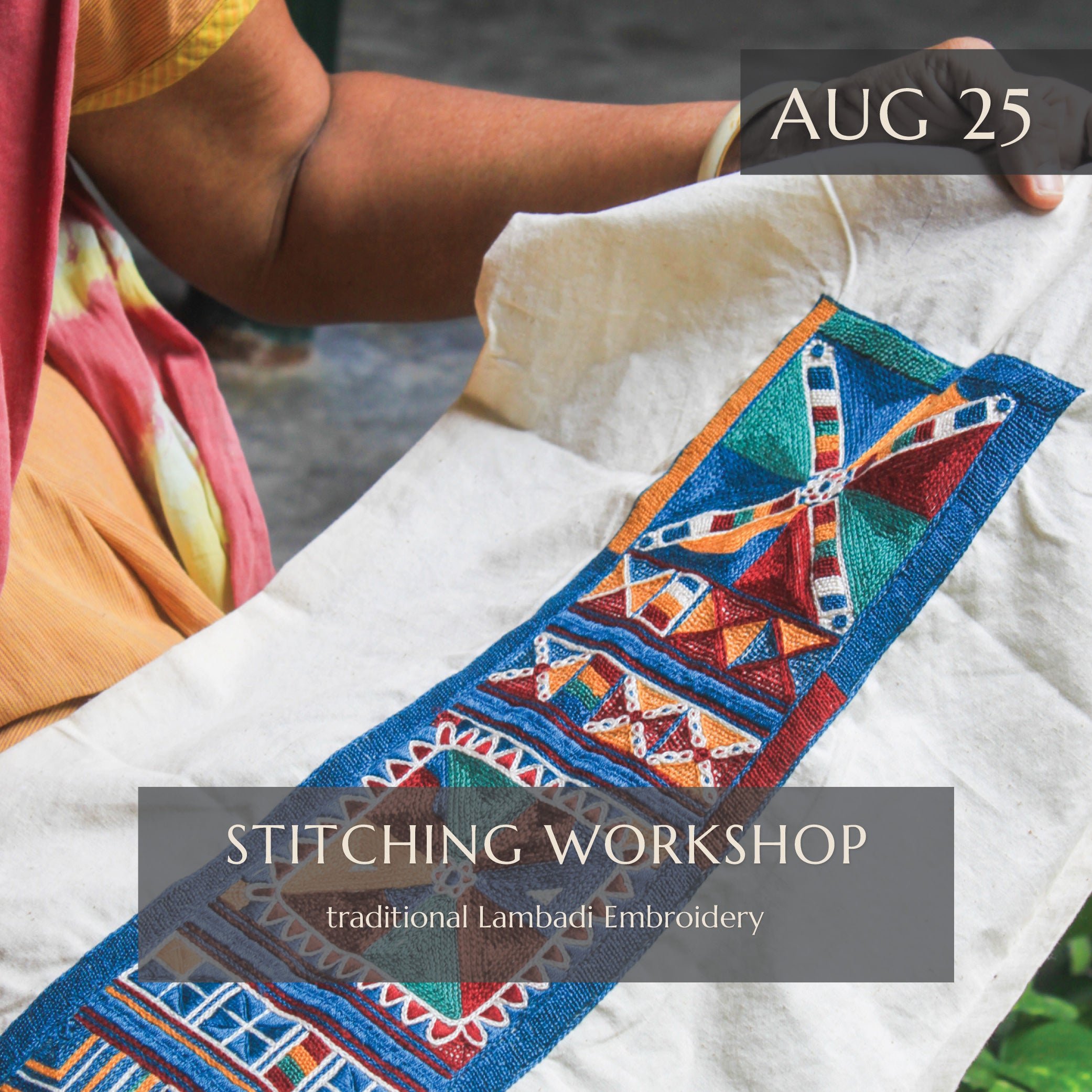 25th Aug: Stitching Workshop - Traditional Embroidery Stitches