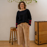 3/4 sleeves Mariniere Jumper – Navy/Red