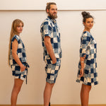 Men Shorts - Indigo Print Patchwork-Men-The ANJELMS Project