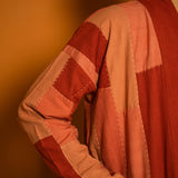 Waste Not Want Not Long Jacket - Coral Mix