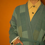 Waste Not Want Not Long Jacket - Sage Mix