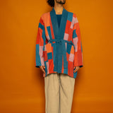 Waste Not Want Not Long Jacket - Madder/Indigo/Lac Mix