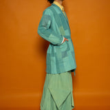 Waste Not Want Not Long Jacket - Sage Mix